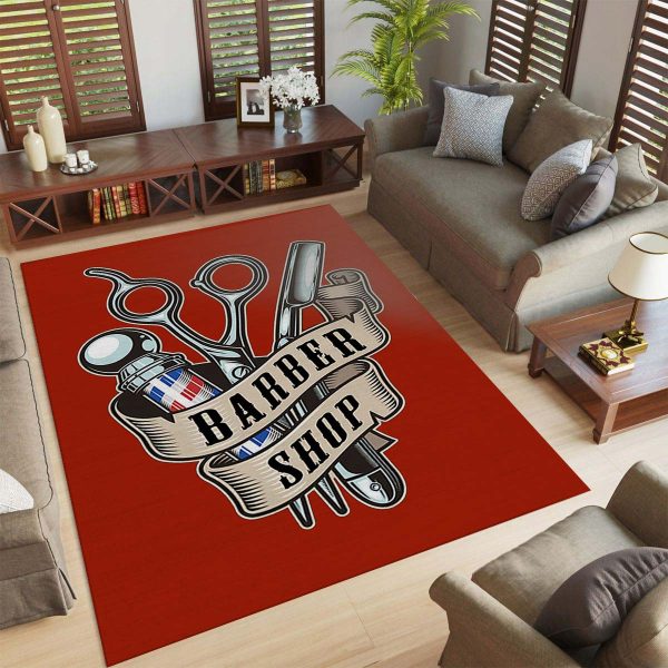 Friseurladen-Dekor Teppich