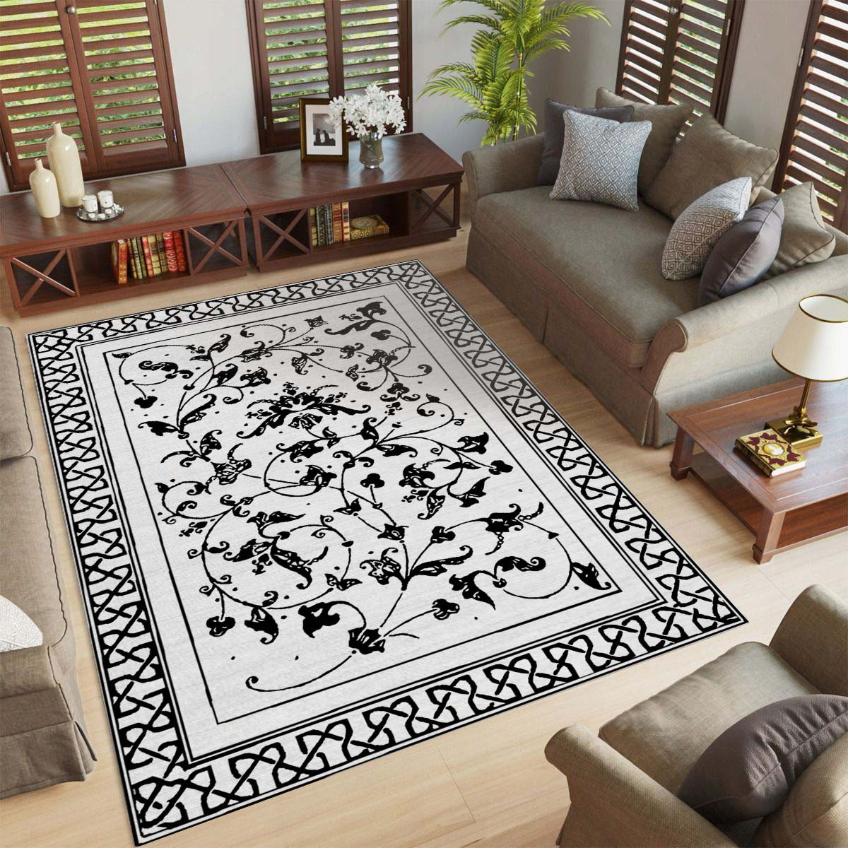 Blattmotiv 01 Teppiche Teppich