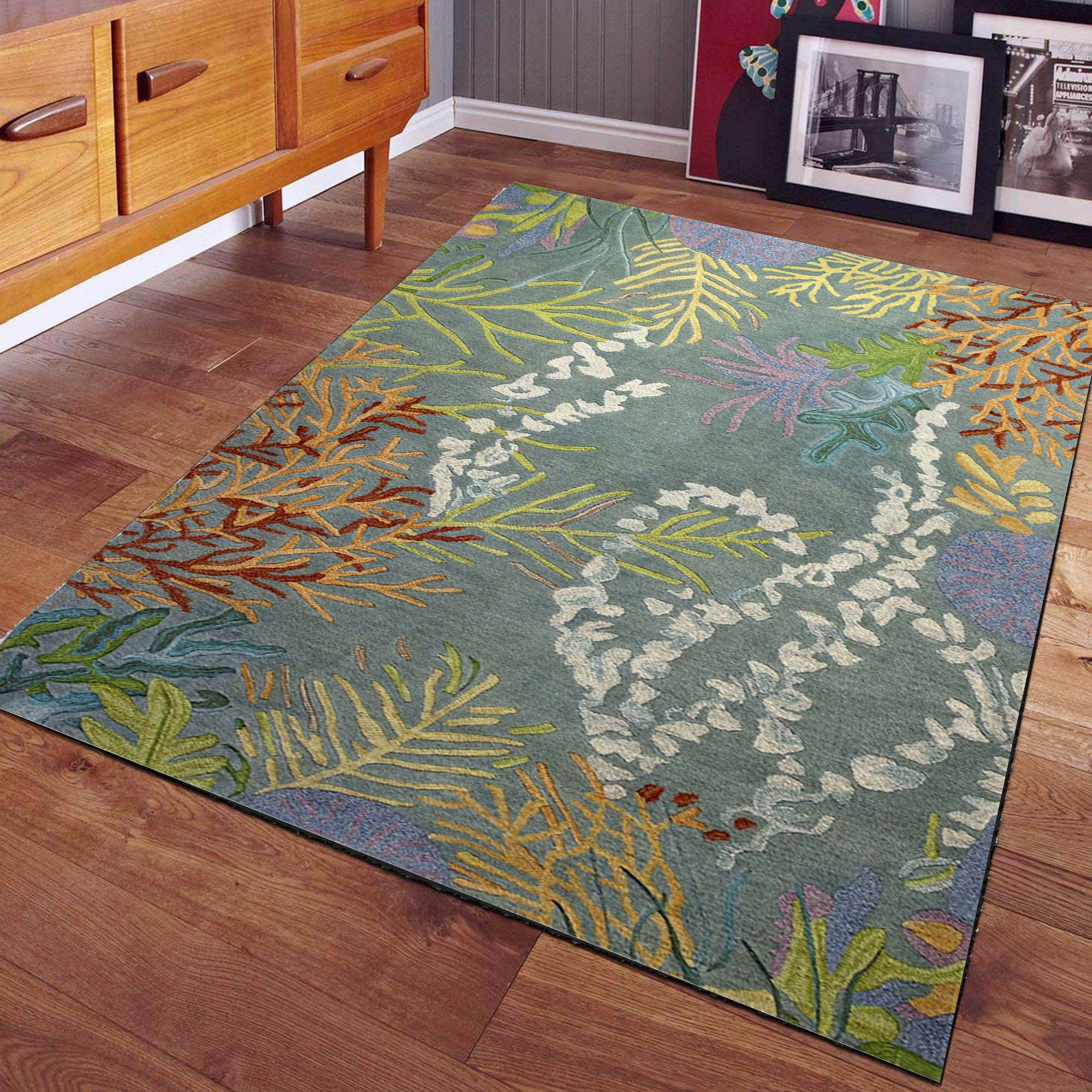 Korallenriffe Vintage Teppiche Teppich – Bild 2