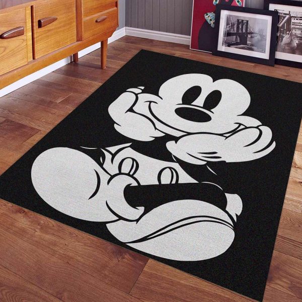 Micky Maus Monochrom Teppich