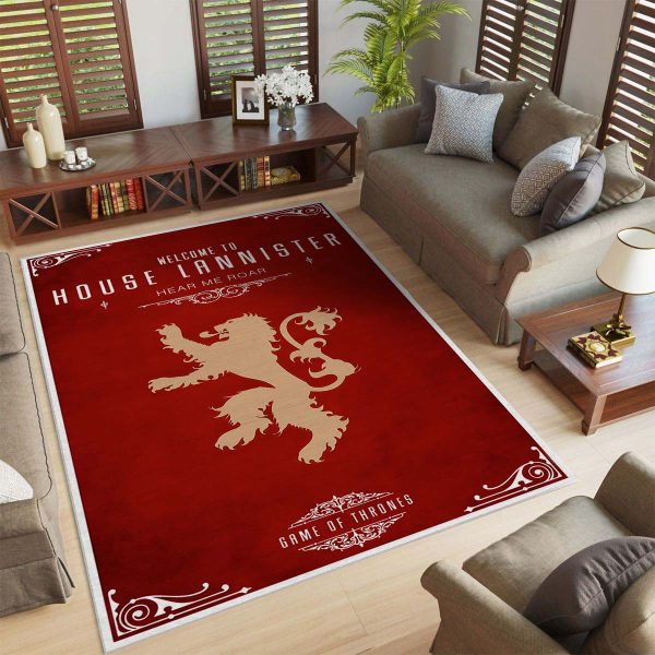 Game of Thrones Willkommen im Haus Lannister Teppich