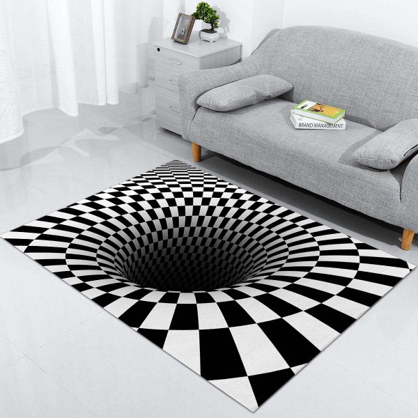 Schwarzes Loch 3D Teppich