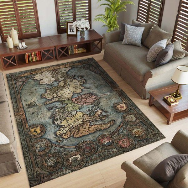 Spiel der Throne Westeros-Karte Teppich