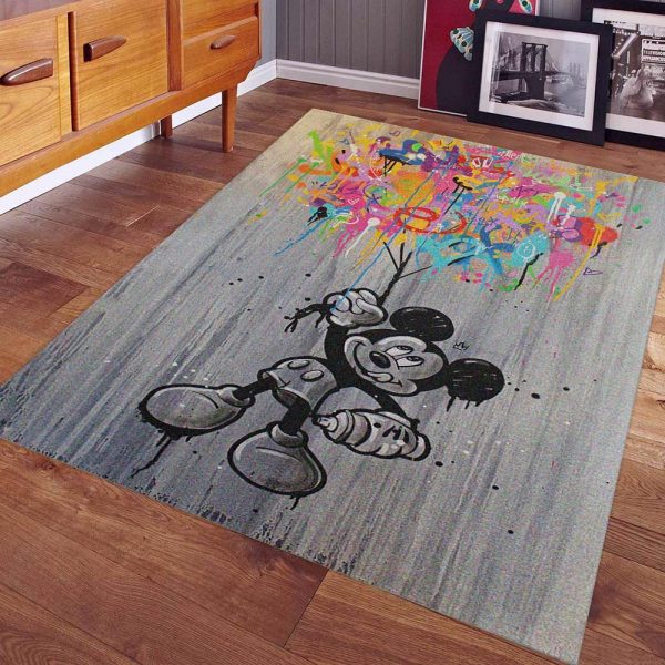 Mickey-Ölgemälde Teppich