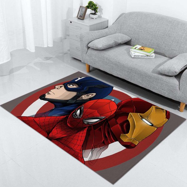 Captain America Spider-Man-Iron-Man Teppich