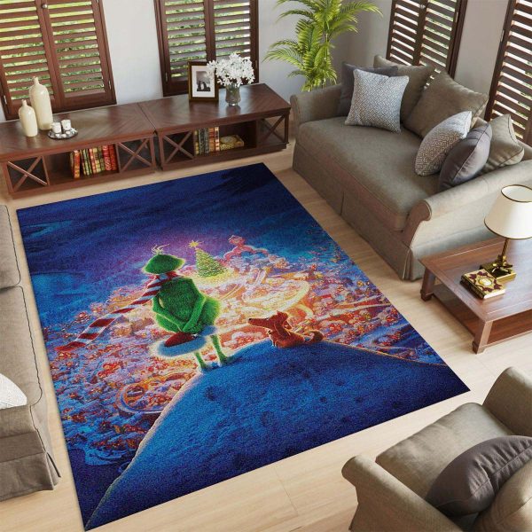 Grinch mit Hund Teppich