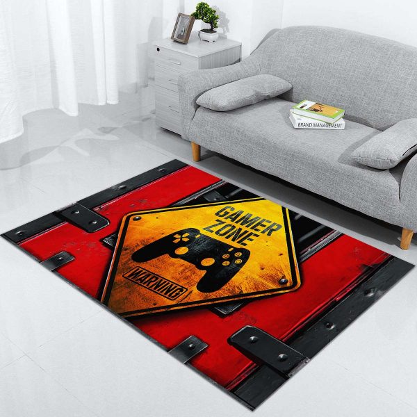 Gamer Zone Gamer bei der Arbeit Teppich