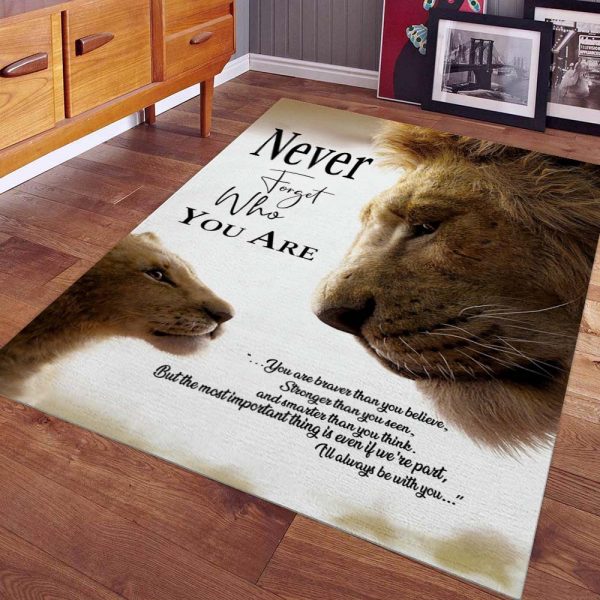 König der Löwen Vergiss nie, wer du bist Teppich