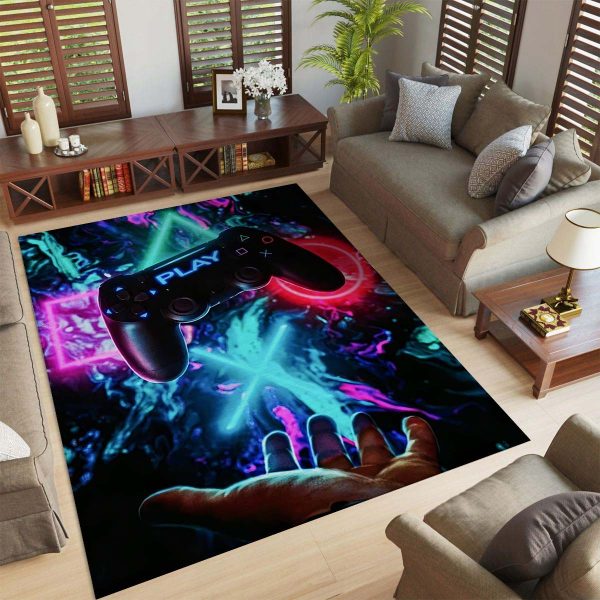 Gaming-Neon-Spielzimmer Teppich
