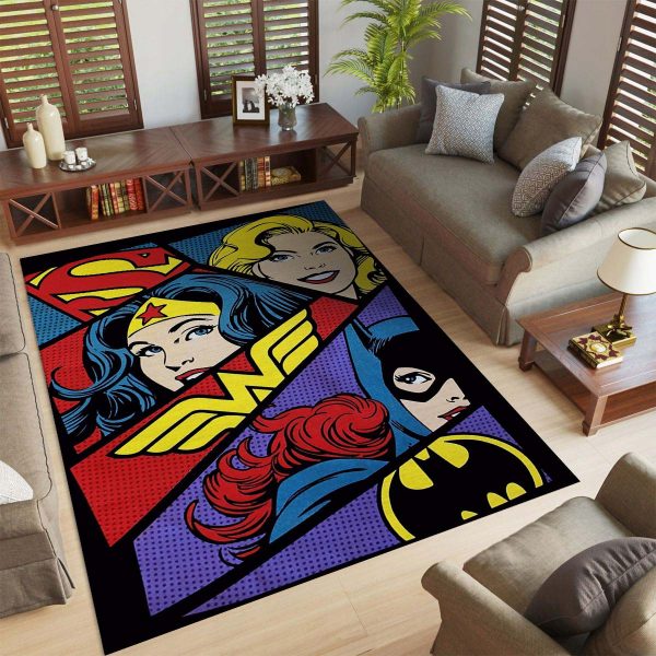 DC-Comic-Superman Wonder Woman Teppich