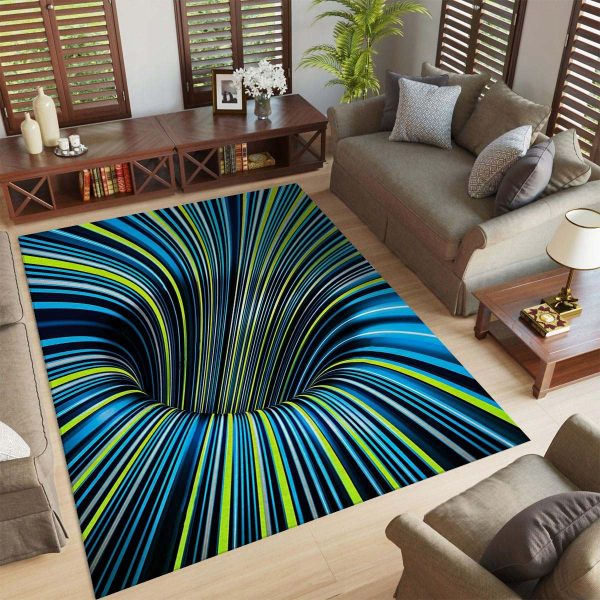 Tunnelwurmloch 3D 2 Teppich