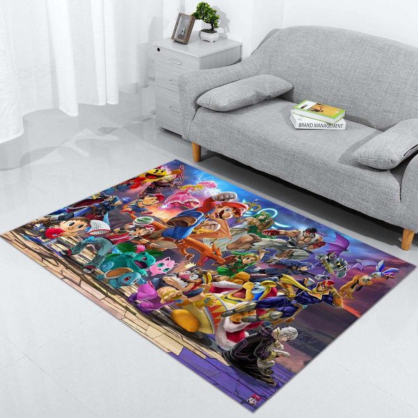 Charaktere aus Super Smash Bros Teppich