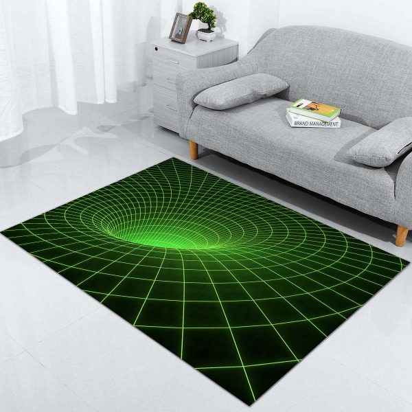 Wurmloch-Raumzeit-Lichttunnel Teppich