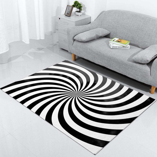 Spiralförmige Illusion Teppich