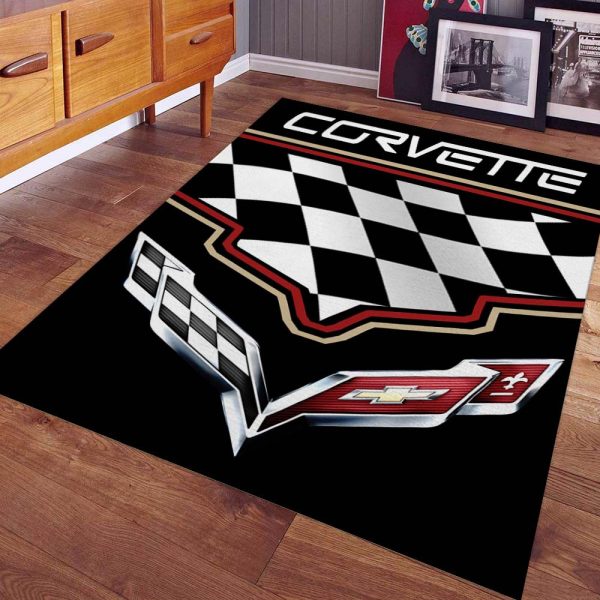 Corvette-Rennen Teppich