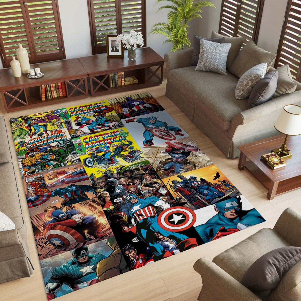 Captain America Superhelden Teppich – Bild 2