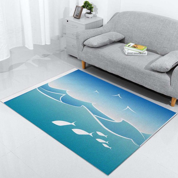 Meeresfischwellen Teppich