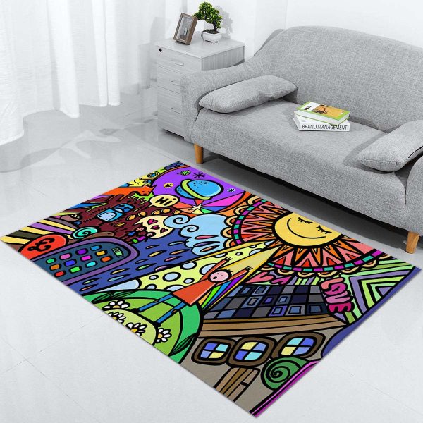 comic urban moderne ideen dekor kinderzimmer Teppich
