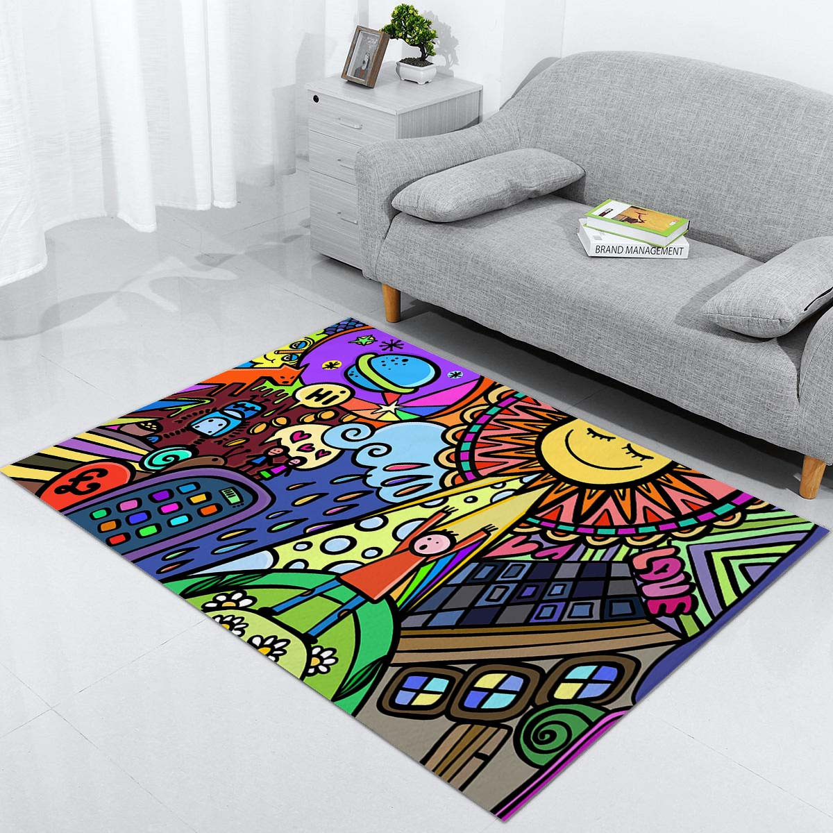 comic urban moderne ideen dekor kinderzimmer Teppich