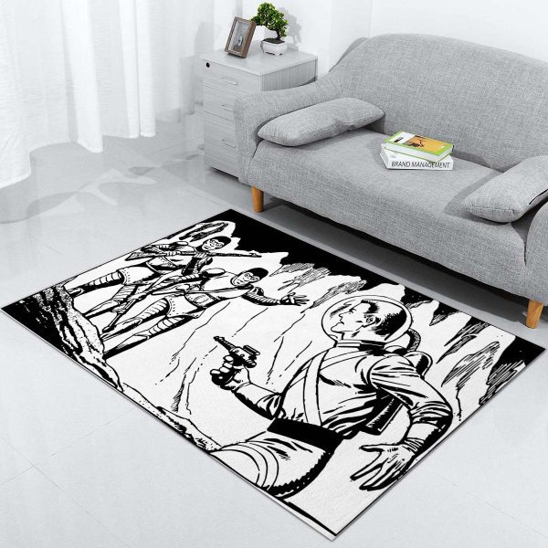 Verteidigung der Alien-Blaster-Waffe Teppich