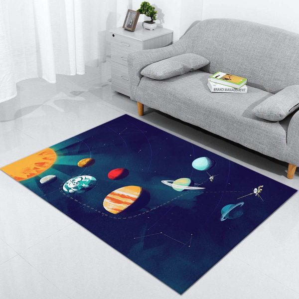 Weltraum-Sonnensystem SP02 Teppich