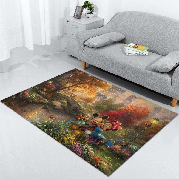 Micky und Minnie im Garten Teppich