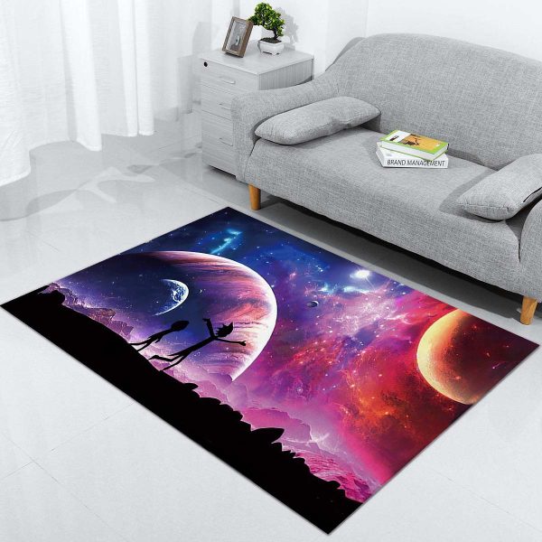 Rick und Morty Sky-Nacht Teppich