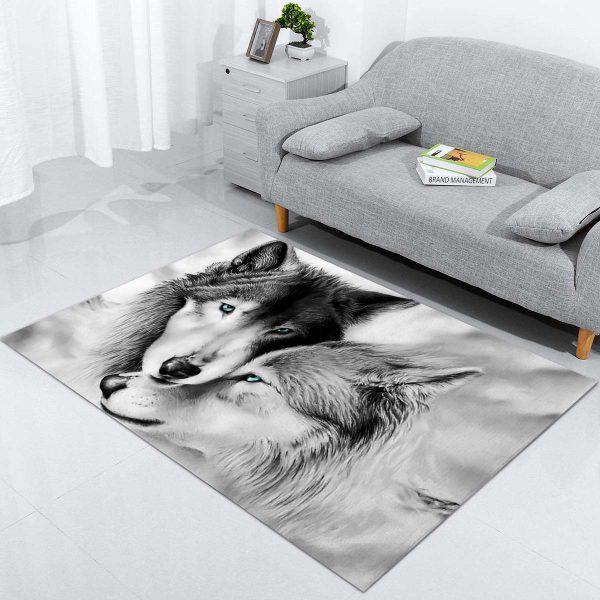 Wolf-Tier Teppich