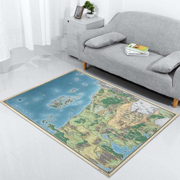 Dungeons Dragons Forgotten Realms-Karte Teppich