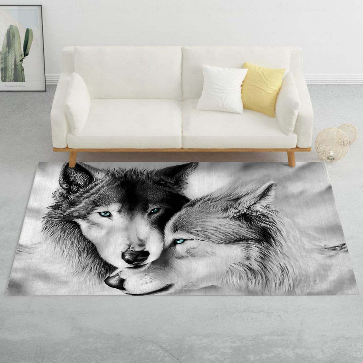 Wolf-Tier Teppich – Bild 2