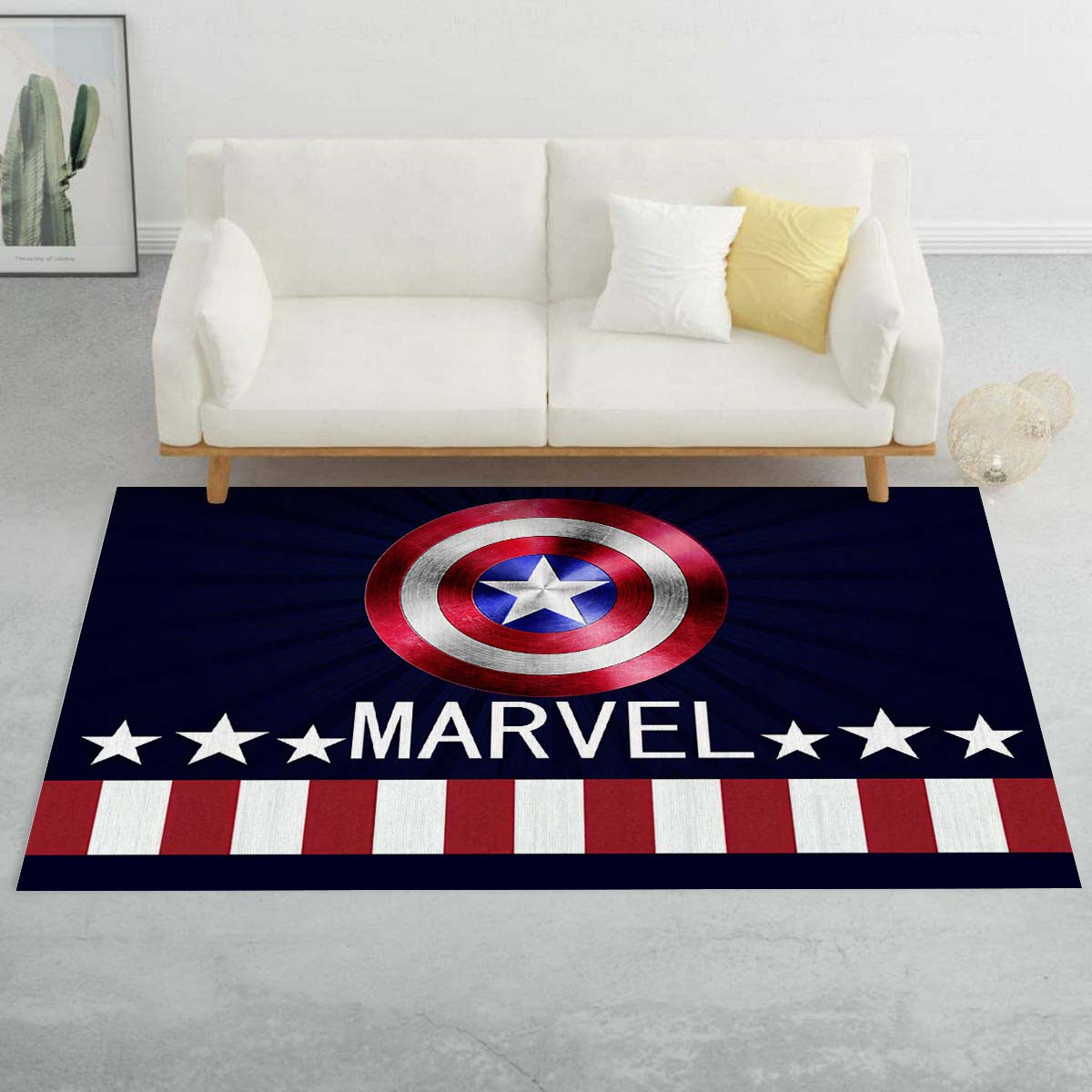 Captain America-Schild Teppich – Bild 2