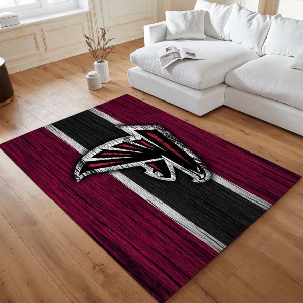 Atlanta Falcons Football Team NFL auf Holz Teppich