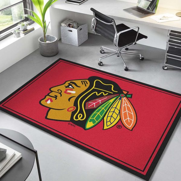 Chicago Blackhawks Eishockeyteam NHL Spirit Teppich