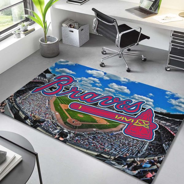 Atlanta Braves Baseball Team MLB Teppich
