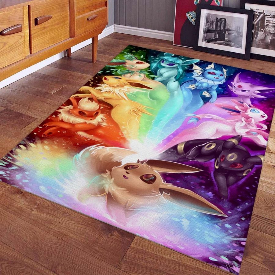 Alle Evoli-Entwicklungen Pokémon Teppich