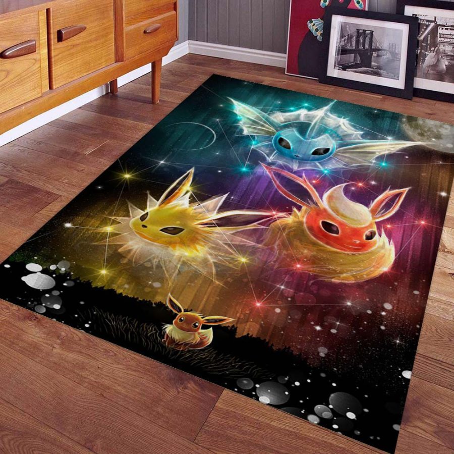 Alle Evoli-Entwicklungen Pokemon 05 Teppich