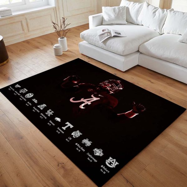 Alabama Crimson Tide Football Team NCAA001 Teppich