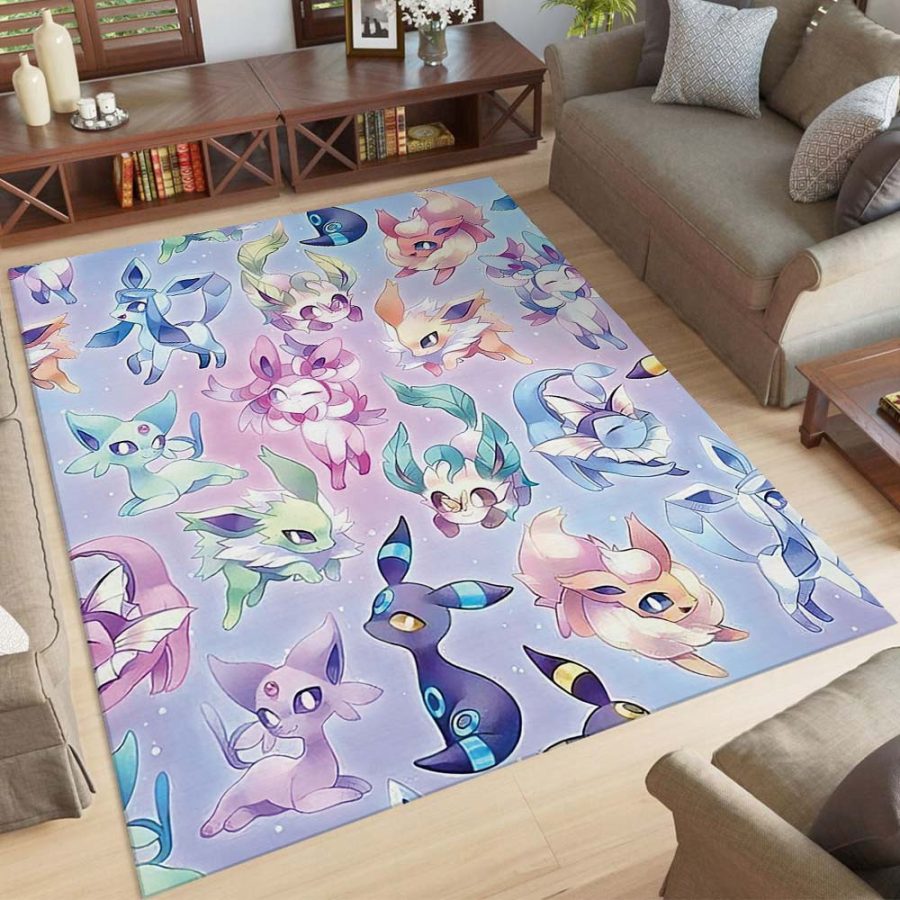 Alle Evoli-Entwicklungen Pokemon 06 Teppich