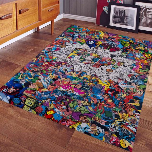 DC Alle Charaktere 02 Teppich