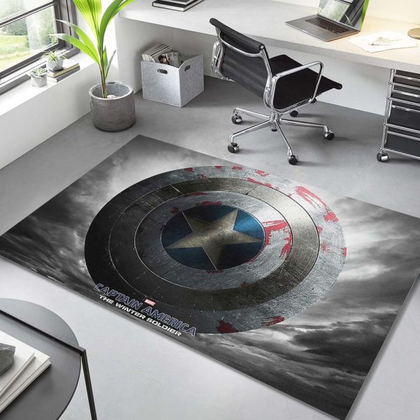 Captain America Schild 2 Teppich