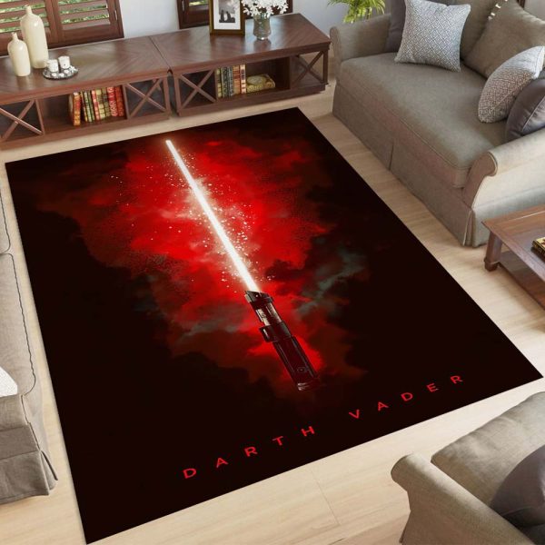 Darth Vader Rotes Lichtschwert Teppich