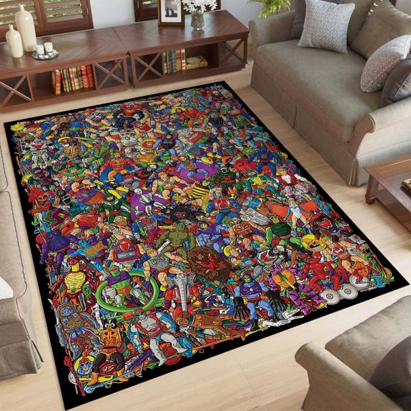DC Alle Charaktere 03 Teppich