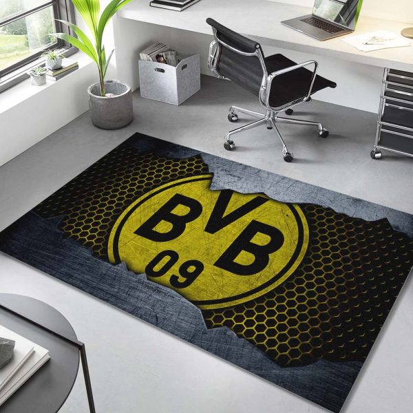 BVB Borussia Dortmund Fußball Club Metal Teppich