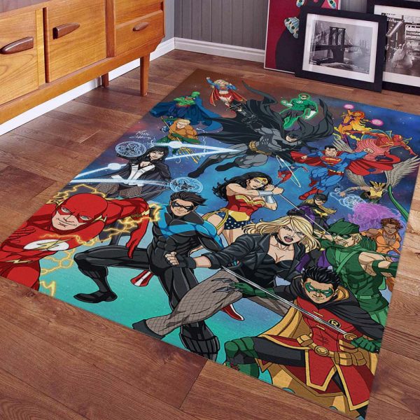 DC Alle Charaktere 05 Teppich