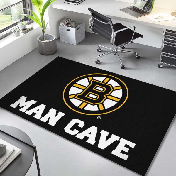 Boston Bruins Hockey Team NHL Man Cave Teppich