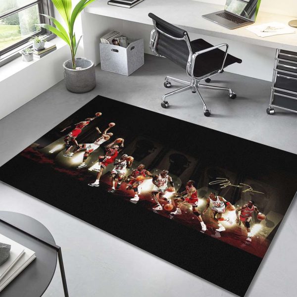 Michael Jordan legendärer Basketballspieler MJ015 Teppich