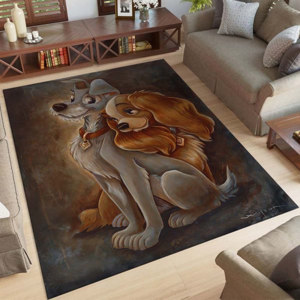 Dame und der Landstreicher Teppich