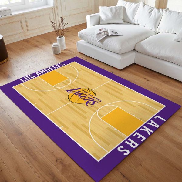 Basketballplatz der Los Angeles Lakers NBA Teppich