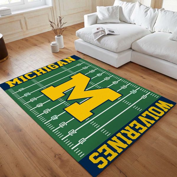Michigan Wolverines Football Tam NCAA-Feld Teppich