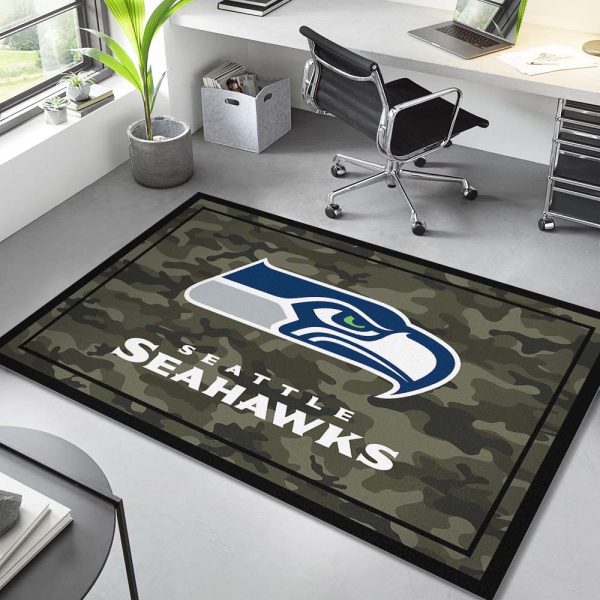 Seattle Seahawks Football Team NFL-Camouflage Teppich